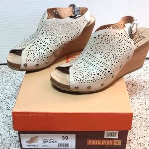Pikolinos Nata wedges sz 8.5 39 smoke grey